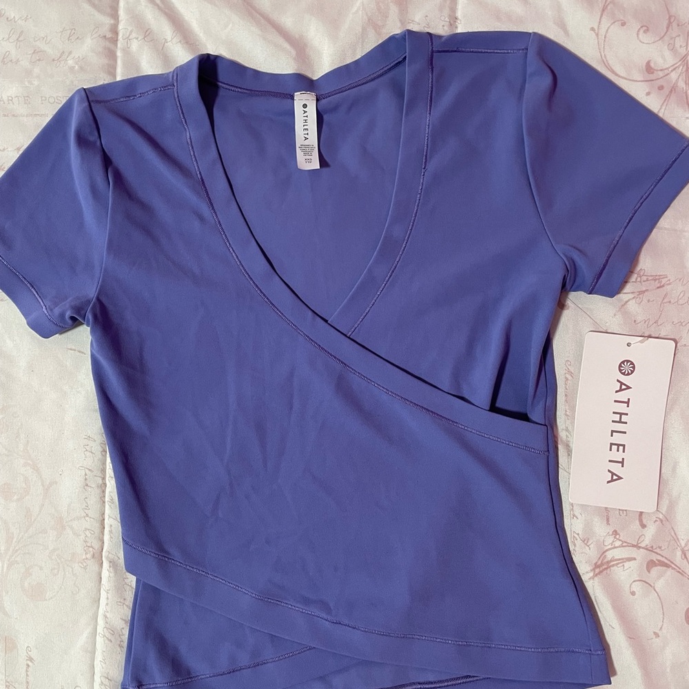 Athleta Women's purple Wrap Top